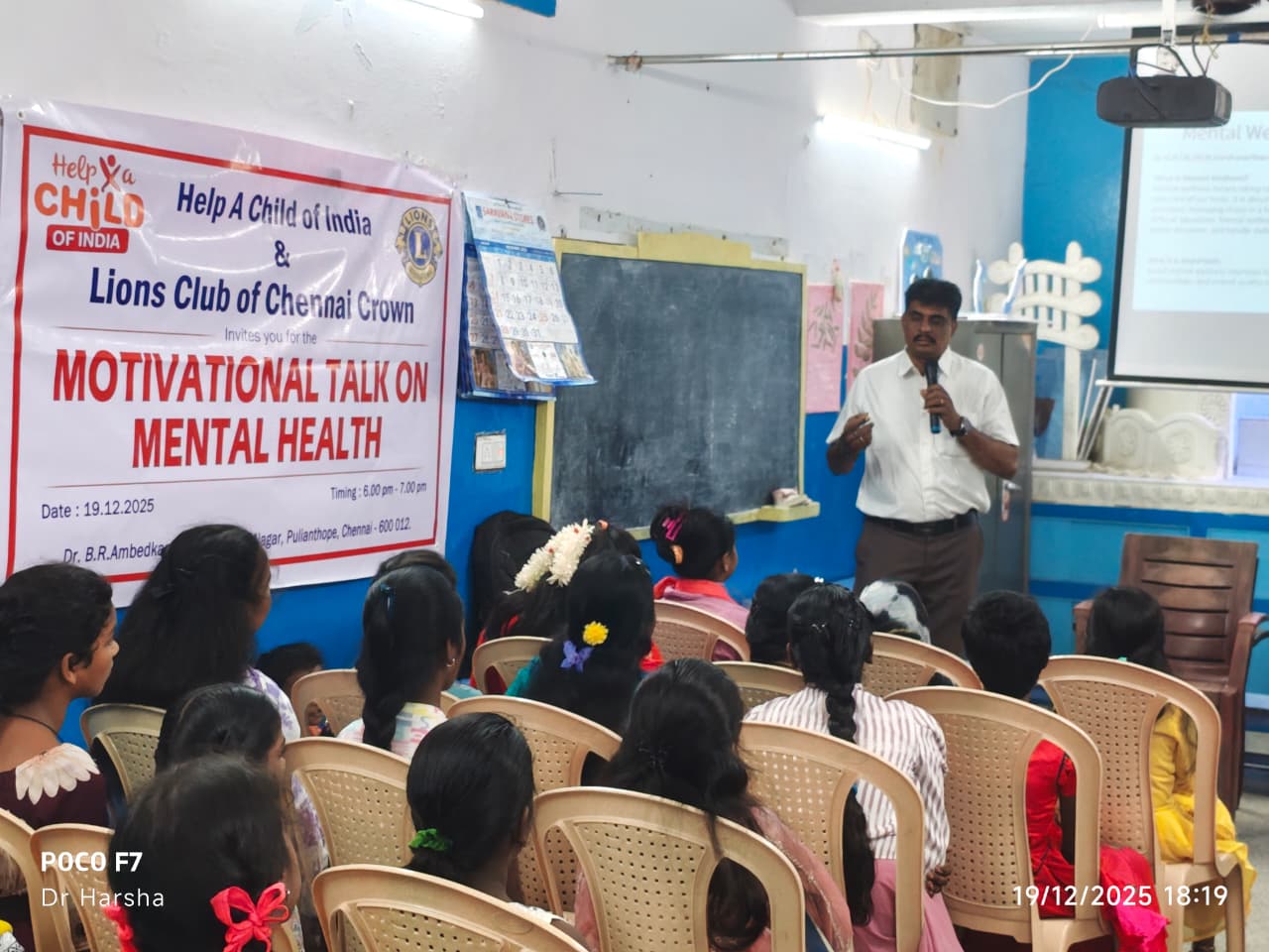 MOTIVATIONAL TALK ON MENTAL HEALTH CHENNAI