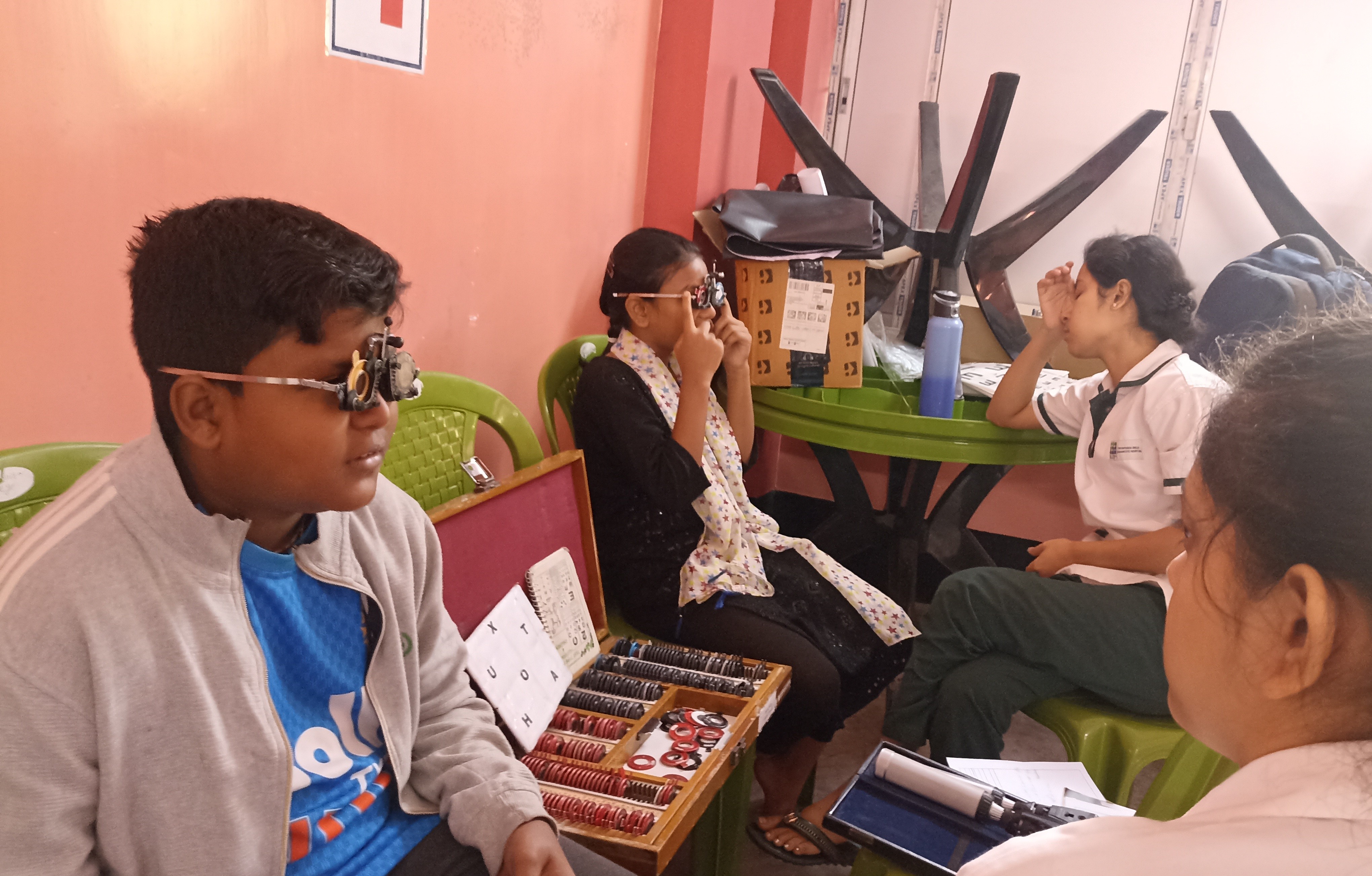 EYE  CHECK-UP CAMP - CHILD EDUCATION EXCELLENCE PROJECT KOLKATA