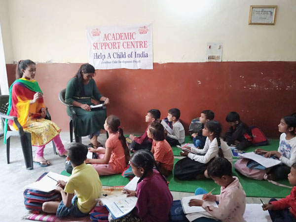 Children reading together